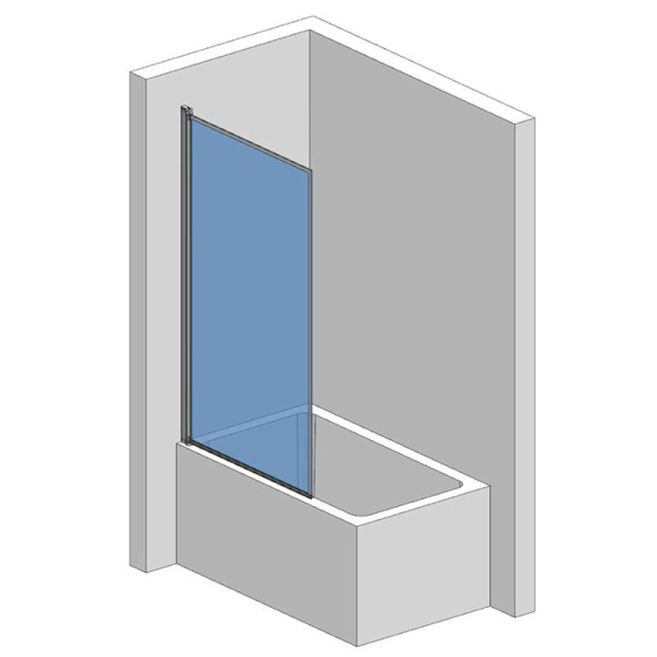 Шторка на ванну Aquame AQM2859-9-L левая